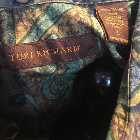 Tori Richards Button Down Shirt, Multi Color - Picture 4 of 6